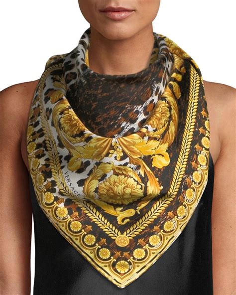 wild versace print scarf|Versace silk scarf women.